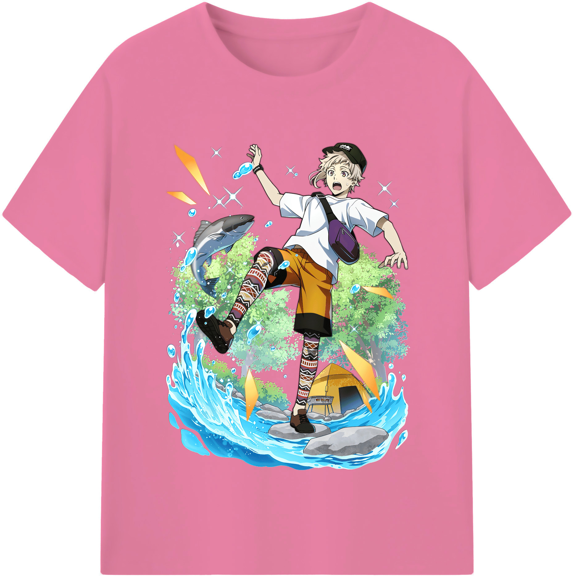 （画像用） 文豪ストレイドッグス Bungo Stray Dogs 綿100％半袖Tシャツ（フロントプリント）